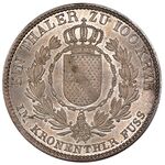 سکه 1 تالر لودویگ یکم از بادن