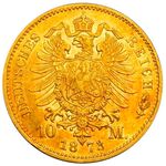 سکه 10 مارک طلا لودویگ دوم از باواریا