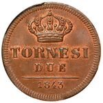سکه 2 تورنسی فردیناند دوم