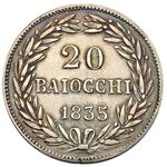 سکه 20 بایوکی گریگوری شانزدهم
