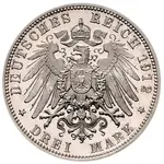 سکه 3 مارک اتو از باواریا