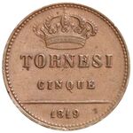 سکه 5 تورنسی فردیناند چهارم/یکم