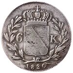 سکه 6 کروزر لودویگ یکم از بادن