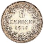 سکه 6 کروزر لودویگ دوم از باواریا