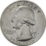 سکه کوارتر دلار 1976D جشن دویست سالگی واشنگتن - MS61 - آمریکا