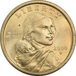 سکه یک دلار 2000D ساکاگاوا (دختر سرخپوست) - MS61 - آمریکا