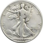 سکه نیم دلار 1936 نماد آزادی - VF30 - آمریکا