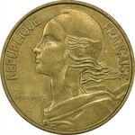سکه 20 سانتیم 1983 (ماریان) جمهوری کنونی - AU58 - فرانسه
