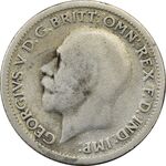 سکه 6 پنس 1928 جرج پنجم - VF25 - انگلستان