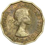 سکه 3 پنس 1964 الیزابت دوم - EF45 - انگلستان