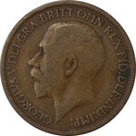 سکه 1/2 پنی 1919 جرج پنجم - VF20 - انگلستان