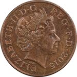 سکه 2 پنس 2015 الیزابت دوم - EF45 - انگلستان