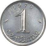 سکه 1 سانتیم 1970 (گندم) جمهوری کنونی - AU50 - فرانسه