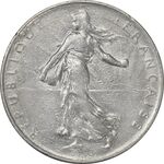 سکه 1 فرانک 1971 جمهوری کنونی - AU55 - فرانسه
