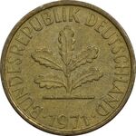 سکه 5 فینیگ 1971G جمهوری فدرال - EF45 - آلمان