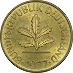 سکه 10 فینیگ 1977G جمهوری فدرال - MS61 - آلمان