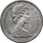 سکه 10 سنت 1968 الیزابت دوم - EF45 - کانادا