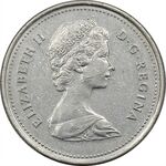 سکه 25 سنت 1982 الیزابت دوم - EF45 - کانادا