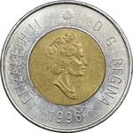 سکه 2 دلار 1996 الیزابت دوم - MS61 - کانادا