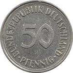 سکه 50 فینیگ 1969J جمهوری فدرال - EF45 - آلمان
