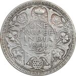 سکه 1 روپیه 1941 جرج ششم - VF35 - هند