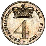 سکه 4 پِنس جرج سوم