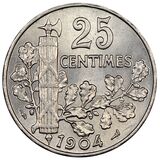سکه 25 سانتیم جمهوری