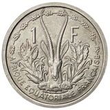 سکه 1 فرانک آفریقای غربی فرانسه