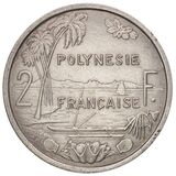 سکه 2 فرانک اقیانوسیه و پلی نزی فرانسه