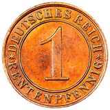 سکه 1 فینیگ جمهوری وایمار 