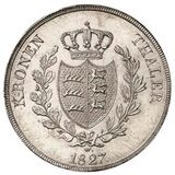 سکه 1 کرون تالر ویلهلم یکم از ورتمبرگ