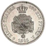 سکه 1/6 تالر یوهان از زاکسن