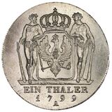 سکه 1 تالر فردریش ویلهلم سوم از پروس