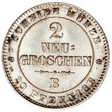 سکه 2 نوی گروشن یوهان از زاکسن