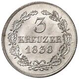 سکه 3 کروزر ارنست آنتون از ساکس-کوبورگ-گوتا