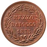 سکه 1/2 بایوکو گریگوری شانزدهم