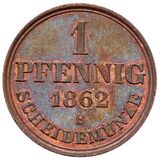 سکه 1 فینیگ گئورگ پنجم از هانوفر
