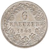 سکه 6 کروزر لودویگ سوم از هسن-دارمشتات