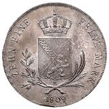 سکه 1 تالر کارل یکم لودویگ فردریش از بادن