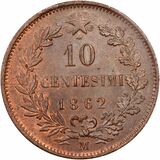 سکه 10 سنتسیمو ویکتور امانوئل دوم