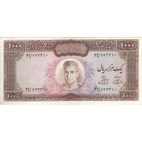 اسکناس 1000 ریال (آموزگار - فرمان فرماییان) - تک - EF45 - محمد رضا شاه