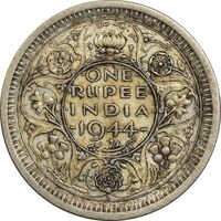 سکه 1 روپیه 1944 جرج ششم - AU50 - هند