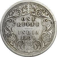 سکه 1 روپیه 1879 ویکتوریا - VF35 - هند