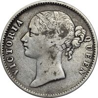 سکه 1 روپیه 1840 ویکتوریا - VF35 - هند