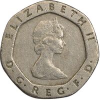 سکه 20 پنس 1983 الیزابت دوم - EF40 - انگلستان