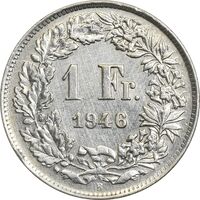 سکه 1 فرانک 1946 دولت فدرال - EF45 - سوئیس