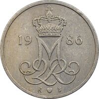 سکه 10 اوره 1986 مارگرته دوم - EF40 - دانمارک