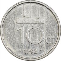 سکه 10 سنت 1992 بئاتریکس - EF45 - هلند