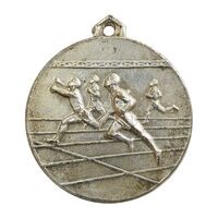 مدال آویز ورزشی دو صدمتر (نقره ای) - AU - محمد رضا شاه