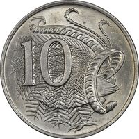 سکه 10 سنت 1982 الیزابت دوم - AU50 - استرالیا